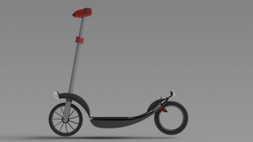 Concept Scooter, Evo-Hub Concept Electric Scooter, Peterman Design Firm