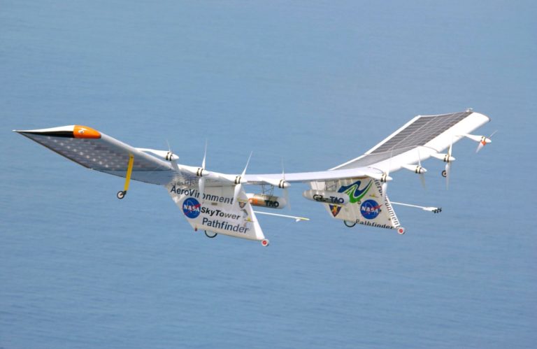 Pathfinder-Plus-solar-aircraft-over-Hawaii-electric-plane-peterman-design-firm